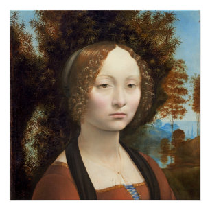 Ginevra de' Benci, c. 1474- 78 Poster