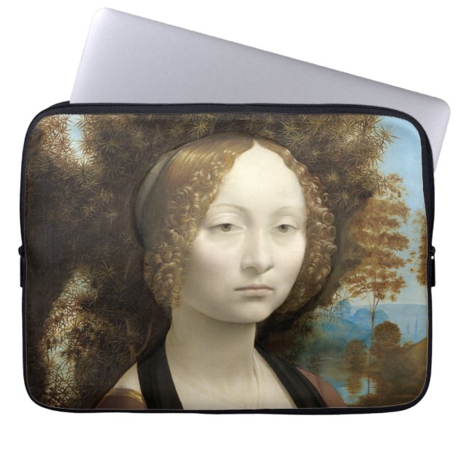 Ginevra de' Benci Leonardo da Vinci   Laptop Sleeve (Front)