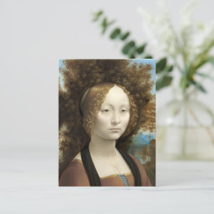 Ginevra de' Benci Leonardo da Vinci Postcard