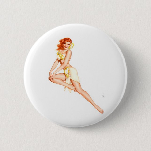 Ginger 2 Inch Round Button (Front)