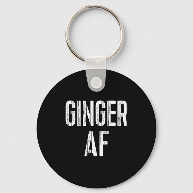 Ginger Af Shirt Irish Men Women St Patricks Day  Keychain (Front)