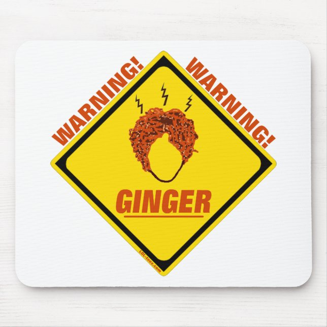 Ginger Alert! Mouse Pad (Front)