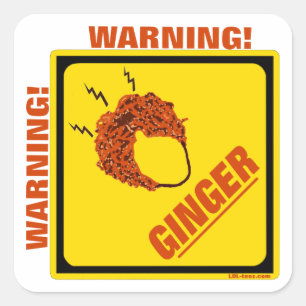 Ginger Alert! Square Sticker
