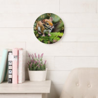 Ginger Australian Hopping Mouse, Wall Clock