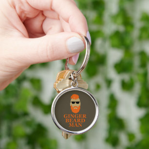 ginger beard man keychain