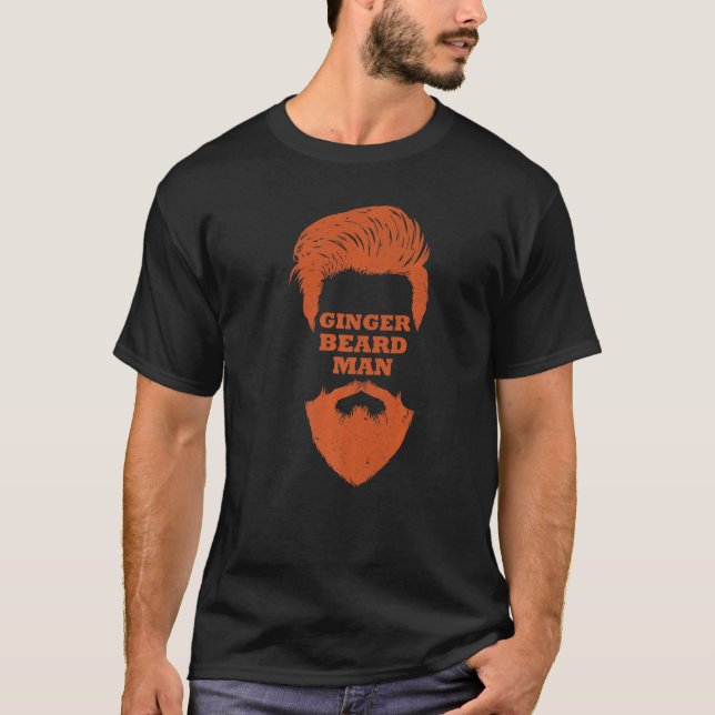 Ginger Beard Man Redhead Ginger Dad Father Mens T-Shirt (Front)