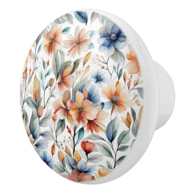 Ginger Blossoms Ceramic Knob (Right)