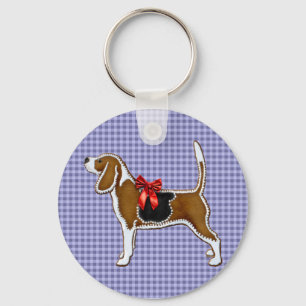 Ginger Bread Beagle Christmas Cookie Keychain