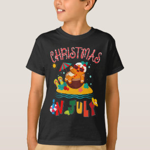 Ginger Bread Christmas In July Funny Beach Summer T-Shirt
