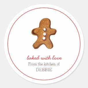 Ginger bread cookie man bakers Sticker