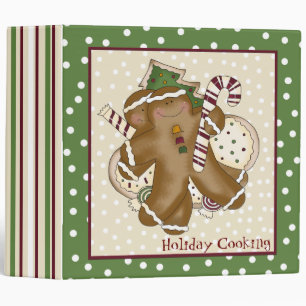 Ginger Bread Man Holiday Recipe Binder