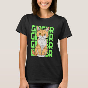 Ginger Cat Appreciation Day Cute Tabby Kitten Sept T-Shirt
