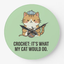 Ginger Cat Blue Hat Yarn Ball Gentle Crochet Art