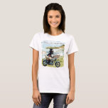 Ginger Cat Chicken Ride T-Shirt<br><div class="desc">Ginger Cat Chicken Ride</div>