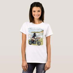 Ginger Cat Chicken Ride T-Shirt