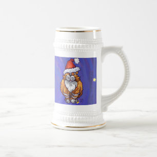 Ginger Cat Christmas Beer Stein