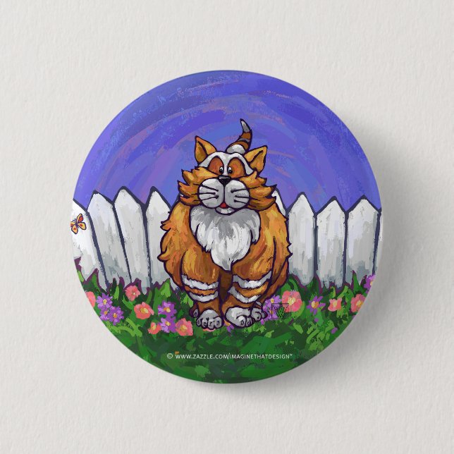 Ginger Cat Gifts & Accessories 2 Inch Round Button (Front)