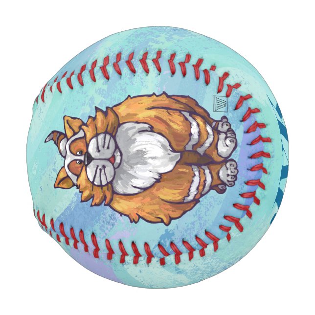 Ginger Cat Gifts & Accessories Baseball (Front Right)
