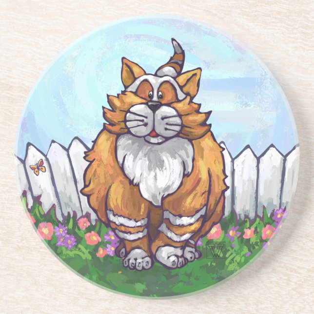 Ginger Cat Gifts & Accessories Coaster (Front)