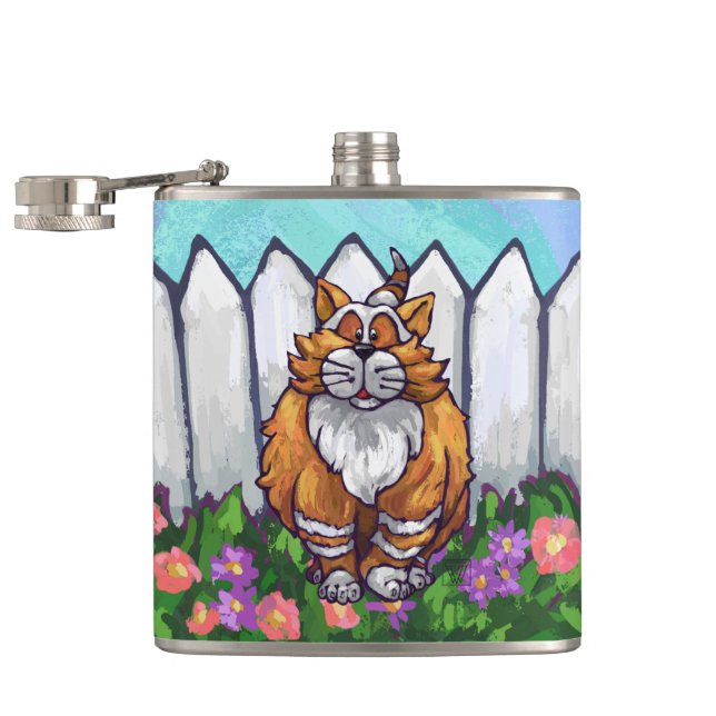 Ginger Cat Gifts & Accessories Hip Flask (Opened)