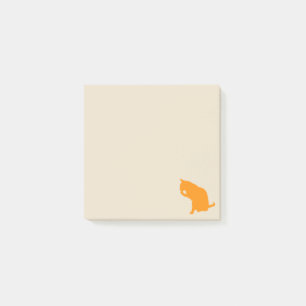 Ginger Cat Licking Paw Post-it Notes