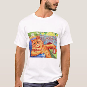 Ginger Cat, Louis Wain T-Shirt