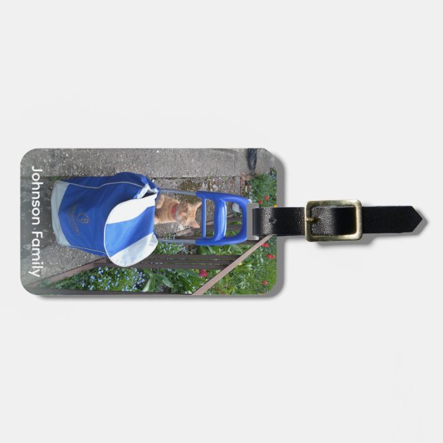 Ginger Cat  Luggage Tag (Front Horizontal)