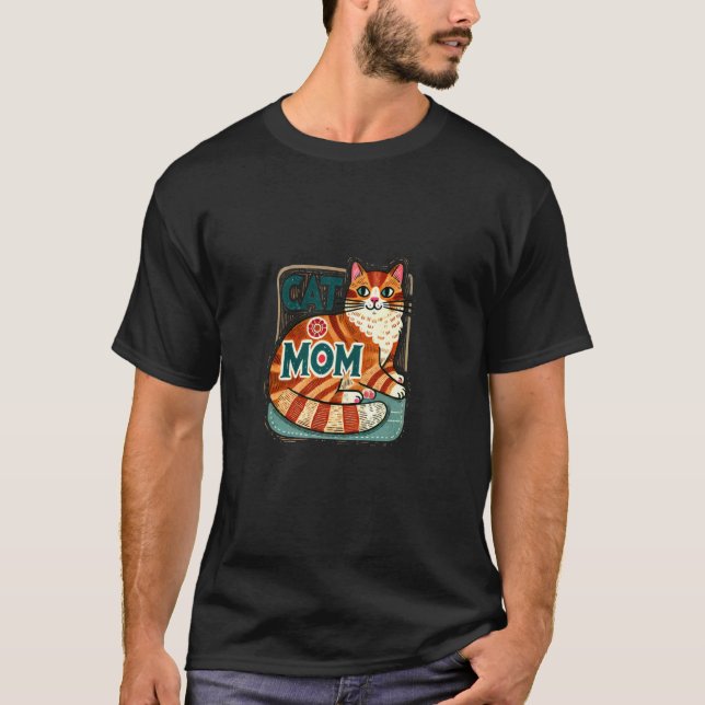 Ginger Cat Mom 2 T-Shirt (Front)