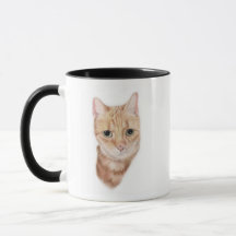 Ginger cat mug