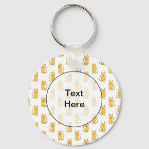 Ginger Cat Pattern. Keychain