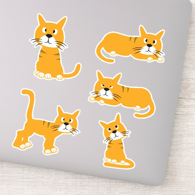 Ginger Cat Poses (Detail)