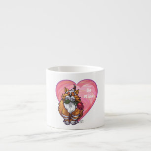 Ginger Cat Valentine's Day Espresso Cup