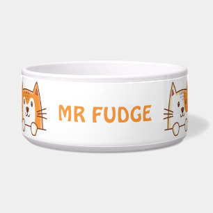 Ginger Cats Cute Personalised Bowl