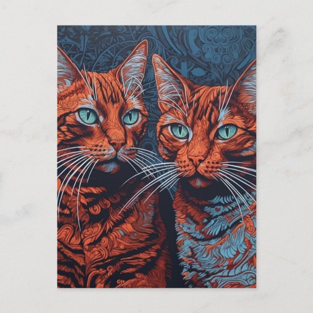 Ginger Cats Postcard (Front)
