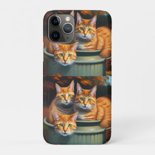 Ginger Cats Pot Plants, iPhone 11 Pro Case