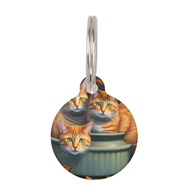 Ginger Cats Pot Plants, Pet Tag (Front)