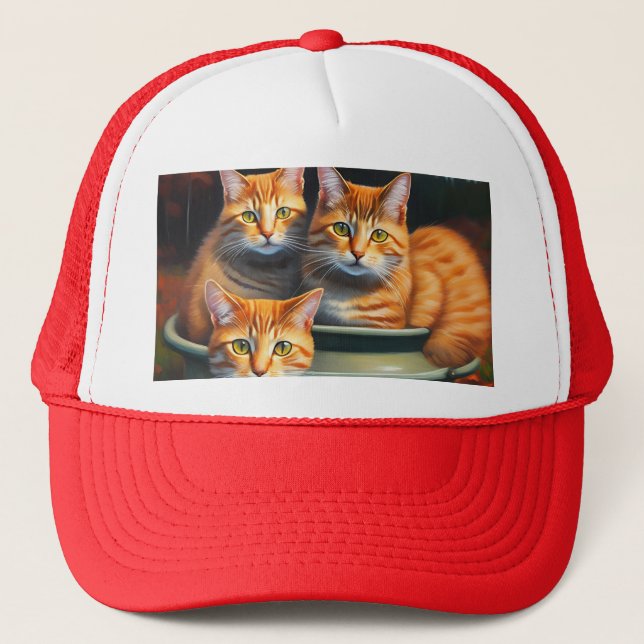 Ginger Cats Pot Plants, Truckers Hat (Front)
