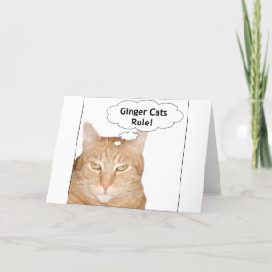 Ginger Cats Rule! Card