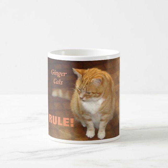 Ginger Cats Rule! Coffee Mug (Center)
