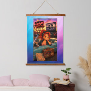 Ginger Chibi Rockabilly Dawn Tapestry