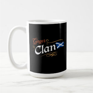 Ginger Clan Scottish Flag Funny Redhead Heritage Coffee Mug