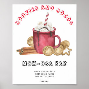 Ginger cookies baby shower  Momosa bar  Poster