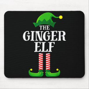 Ginger Elf Matching Family Group Christmas Party P Mouse Pad
