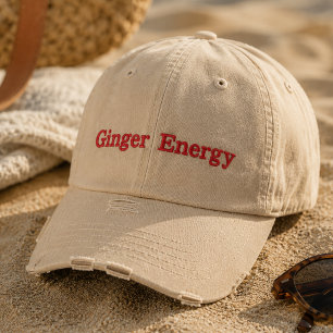 Ginger Energy Embroidered Hat Funny Redhead hat