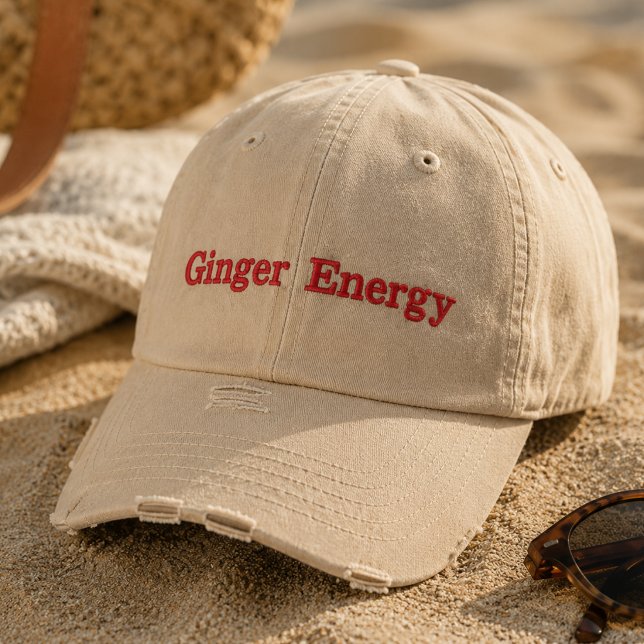 Ginger Energy Embroidered Hat | Funny Redhead hat  (Creator Uploaded)