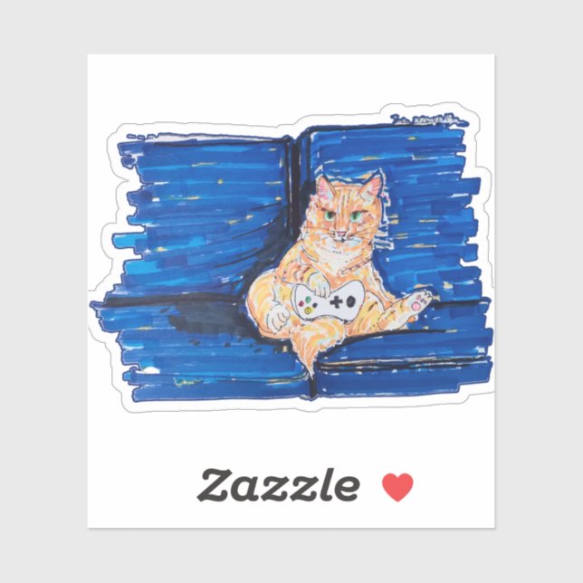 Ginger Gamer Cat (Sheet)