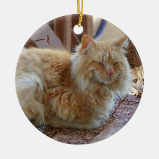 Ginger George Ceramic Ornament (Front)