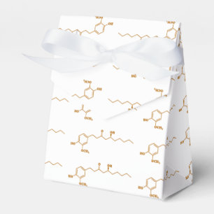 Ginger Gingerol Molecule Chemical Formula Favor Box