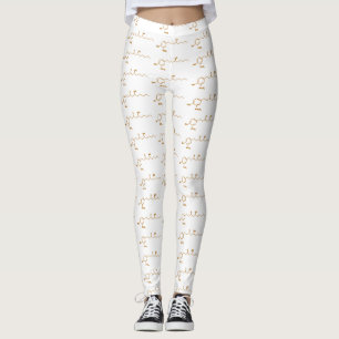 Ginger Gingerol Molecule Chemical Formula Leggings