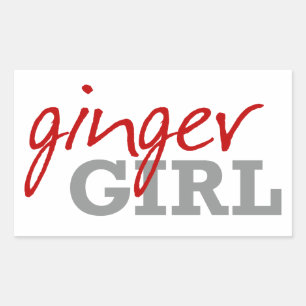 Ginger Girl Redhead Freckles Sticker